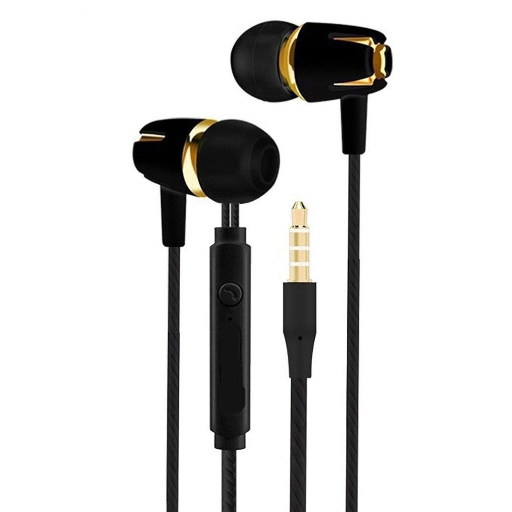 3.5mm jack kablede hodetelefoner hd klar stereo ergonomisk ørepluggkabelkontroll ørepropper med mikrofon til smarttelefon-pc: 04
