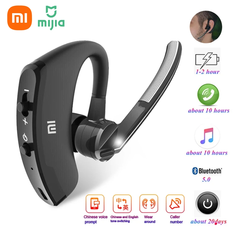 Xiaomi V8 Driver Wireless Bluetooth con microfono HD Auricolari stereo per chiamate HD vivavoce aziendali