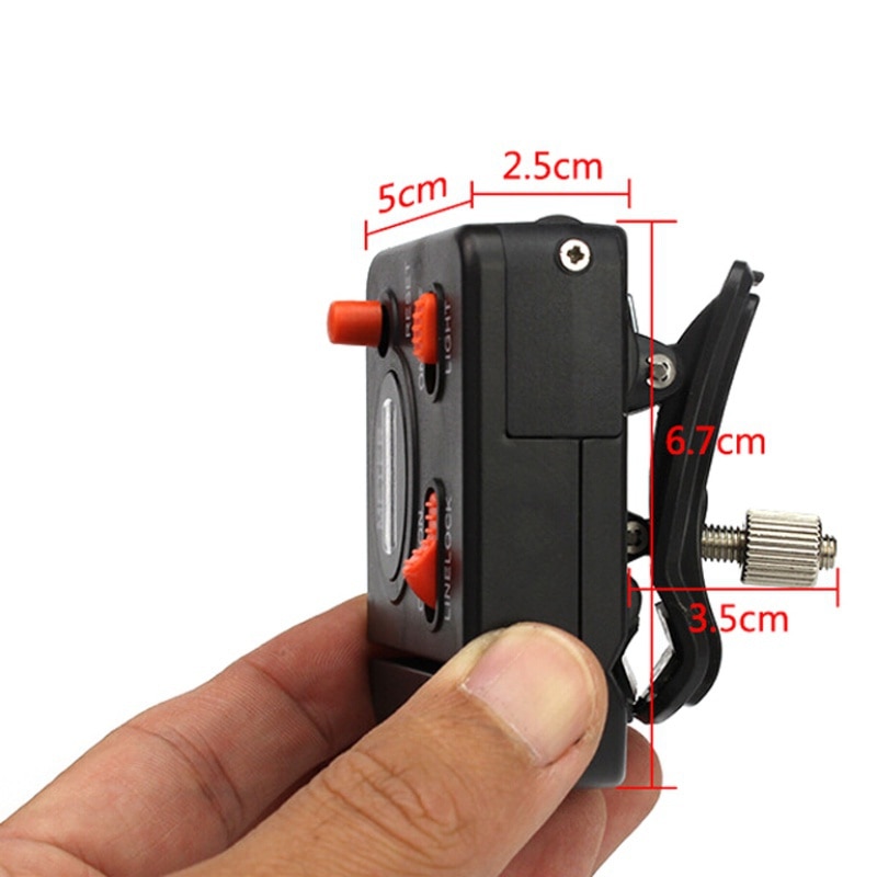 Fishing Line Length Counter Fishing Line Counter Full-featured Equipped With Light Fishing Tackle Tool