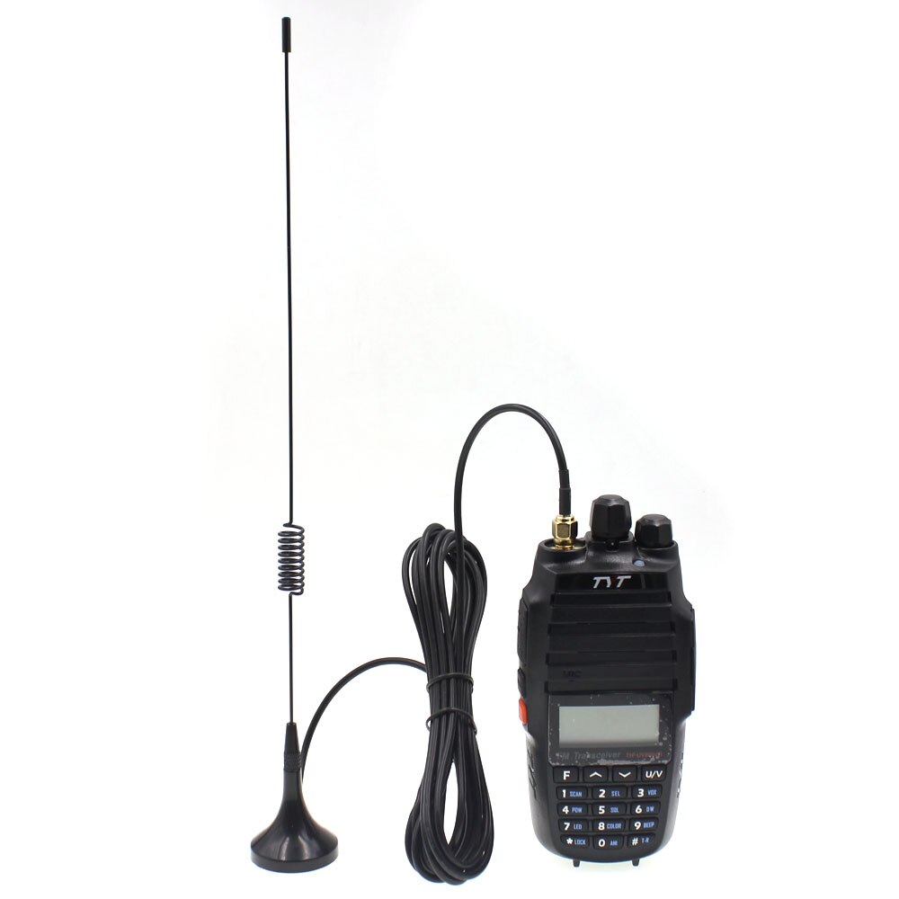 Mobile Dualband-Magnetantenne UT-102-SMA-M 130/430 MHz 3 Meter Antenne für Baofeng TYT Walkie Talkie usw