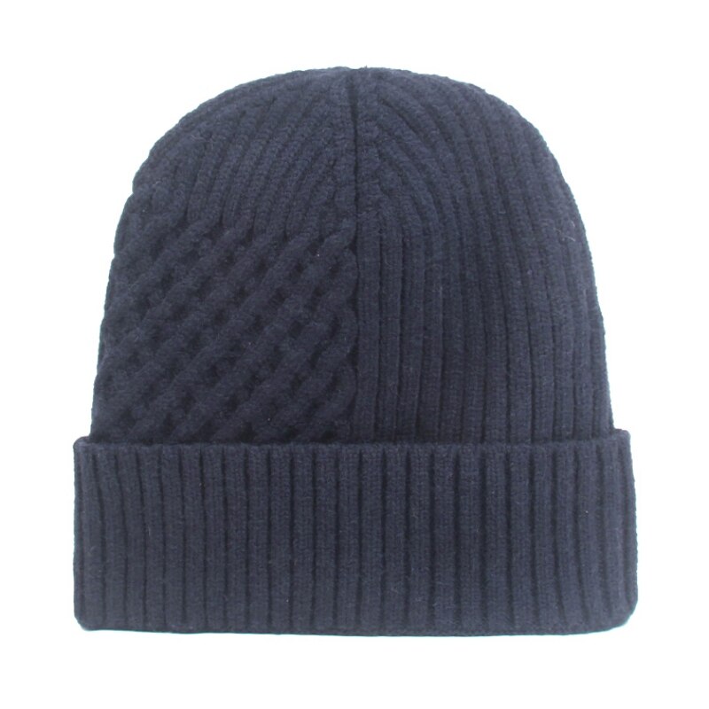 Heren dames winter muts dikke fleece muts skullies muts snowboard skiën schaatsen zachte gebreide muts met omslag
