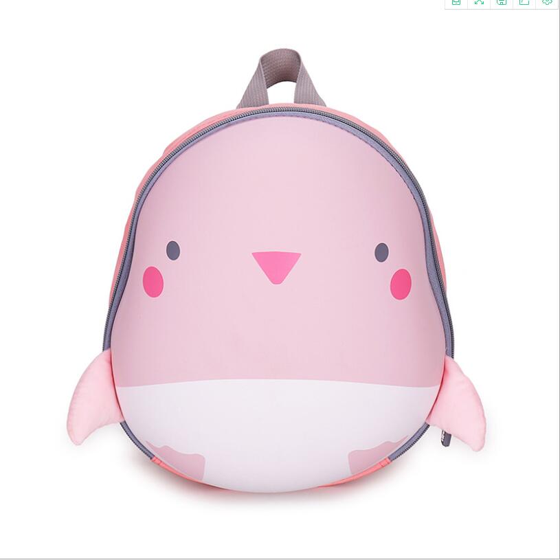 Sac à dos multi-usages Anti-perte pour enfants, sac d'école avec corde détachable, harnais de sécurité: penguin