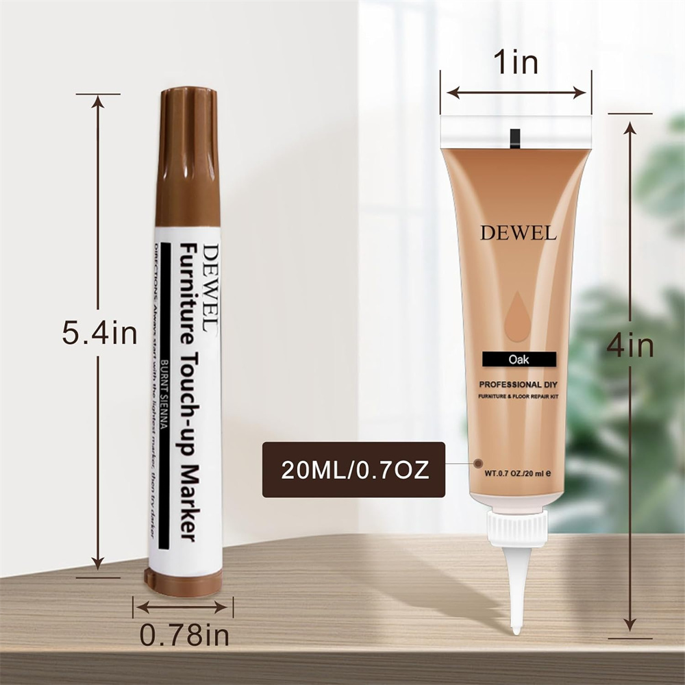 34Pcs Wood Furniture Repair Kit Cracks Hole Stains Renovate for Hardwood Floor Table Laminate Cabine Wood Repair Tool Set