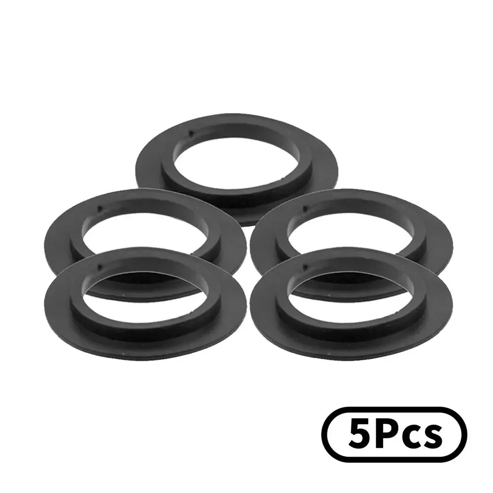 Joint d'étanchéité en caoutchouc pour évier de cuisine, bouchon de crépine de panier de bassin, joint de vidange, 78mm, 79mm, 80mm, 82mm, 83mm, 5 pièces: Noir Nickel