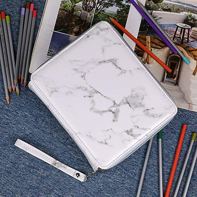 Stort 120 hullers skolepenalhus til pige straffetaske sød kawaii penalhus stor kapacitet patronæske opbevaring brevpapirsæt: Stil 07