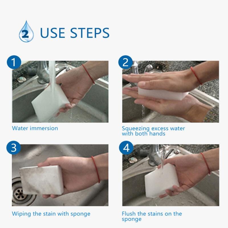 Melamine Nano Spons Magic Vegen Schoon Keuken Afwassen Magic Spons Voor Badkamer En Keuken Schoonmaken 100 Stuks/partij
