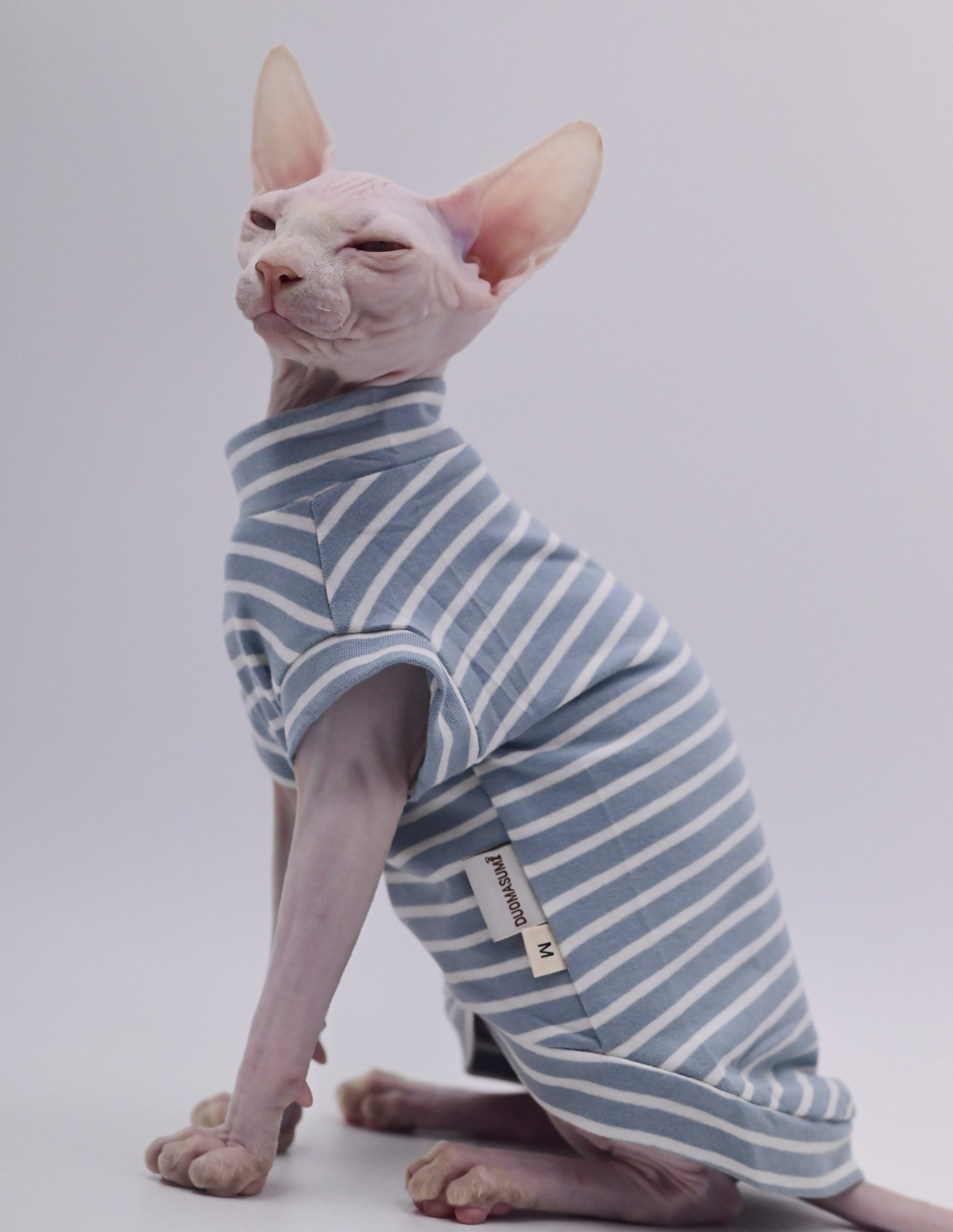 Sphynx chat vêtements coton sans poils chat gilet bébé 100% coton doux été sans manches mince gilet chat vêtements pour Devon, Cornish