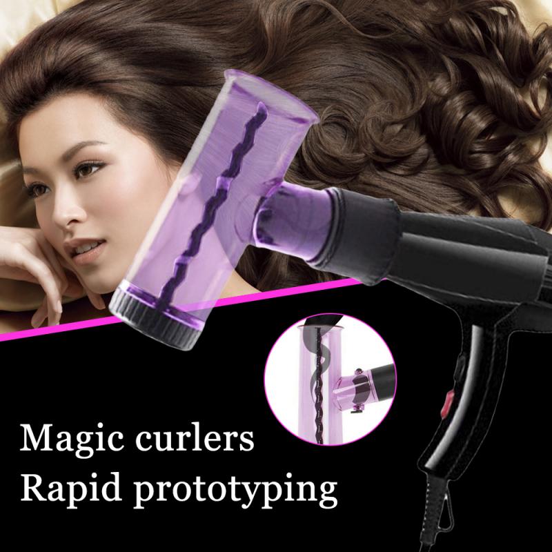 Universal Hair Curl Diffuser Cover Hair Dryer Cover Hair Air Curler With 2 Curl Sticks Curler Magic Roller Salon Styling Tool