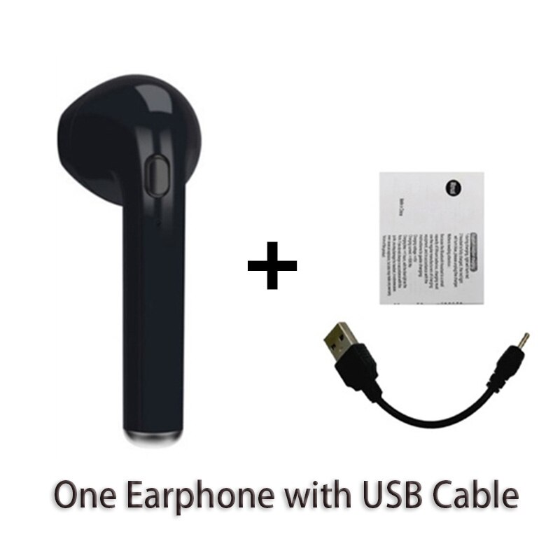 I7s Tws Bluetooth 5.0 Oortelefoon Met Opladen Doos Draadloze Hoofdtelefoon Stereo Sport Waterdichte Oordopjes Headsets Met Microfoon: One Earphone -Black