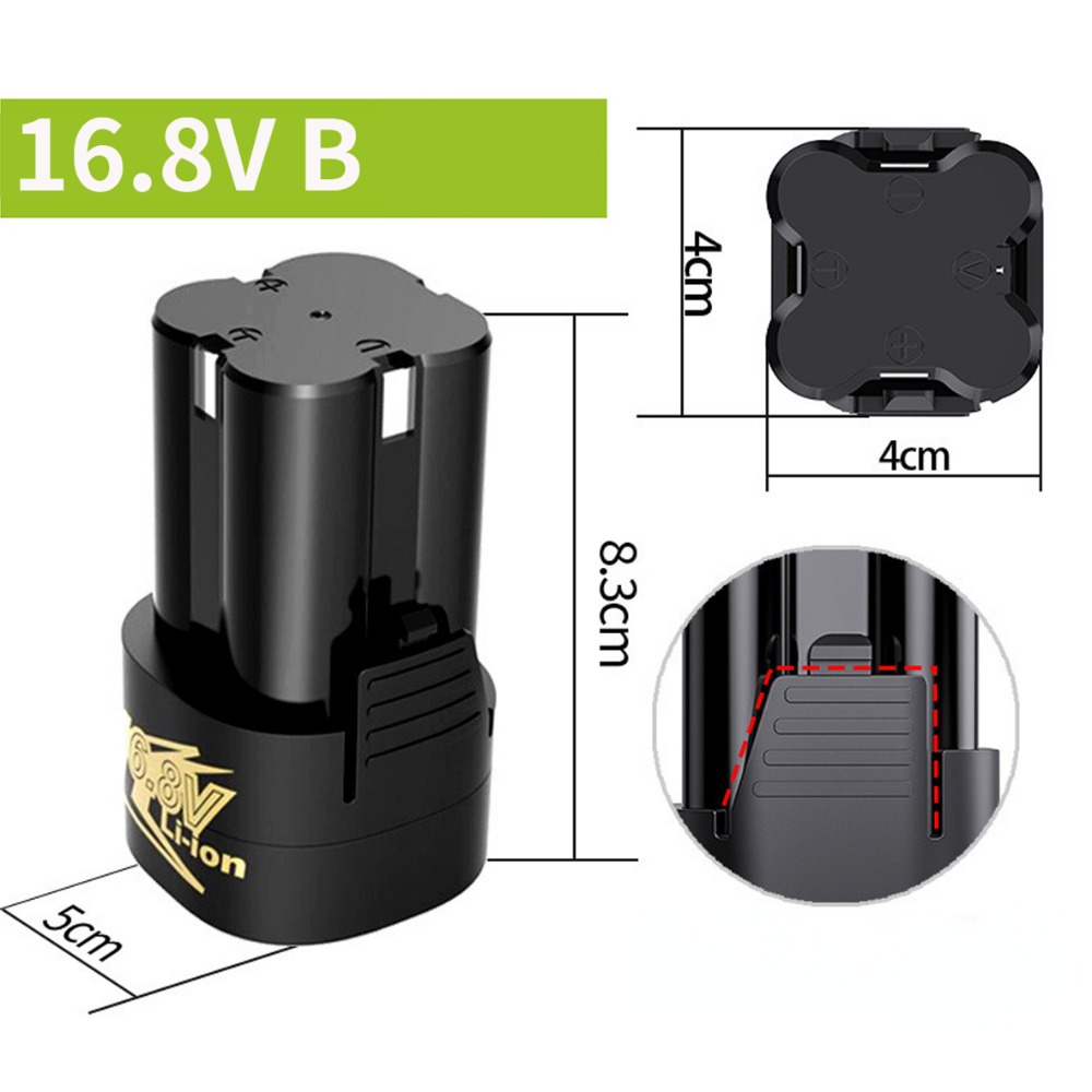 16.8v 4800mAh Universal Rechargeable Lithium Battery For Power Tools Electric Screwdriver Electric drill Li-ion Battery