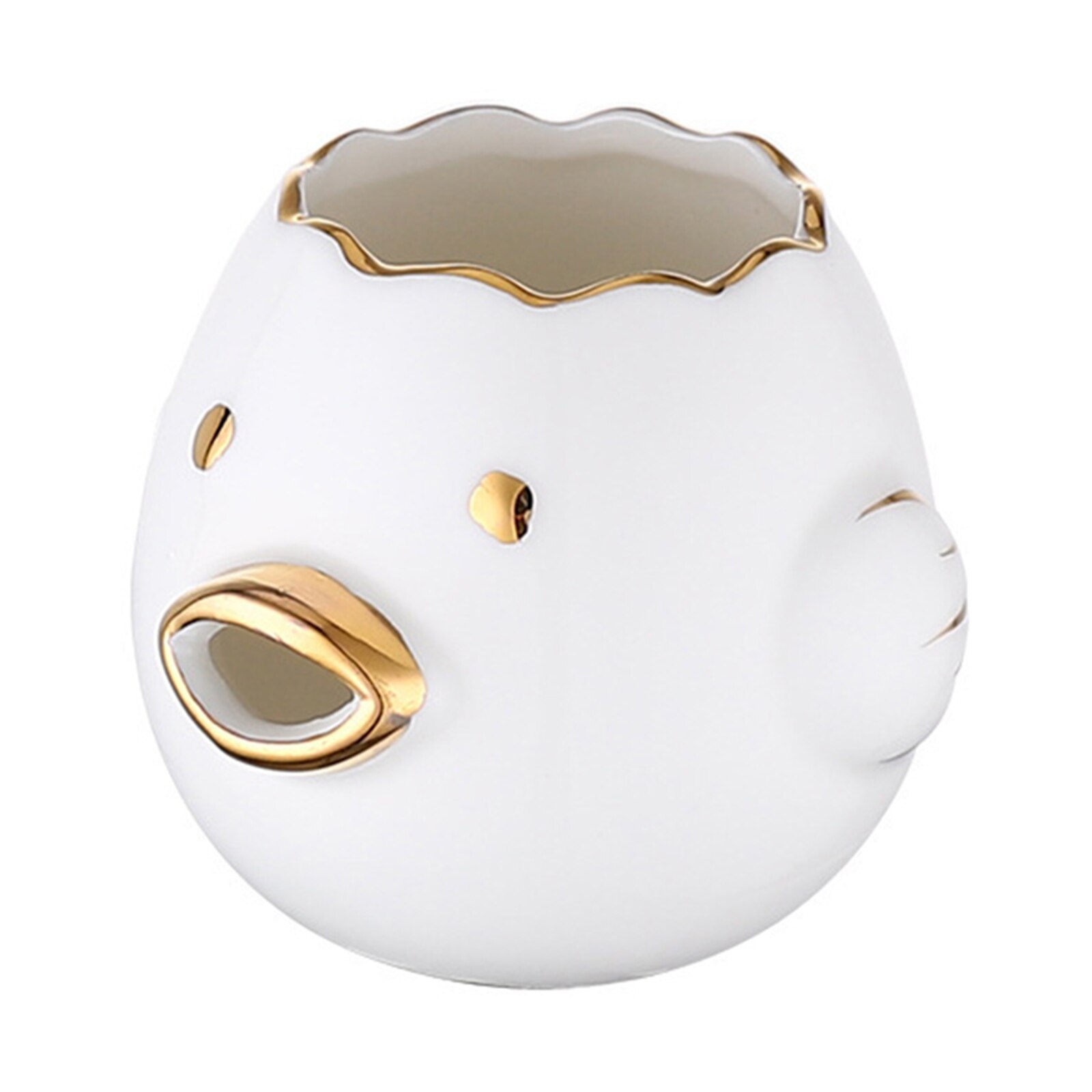Egg Separator Ceramic Egg Yolk White Separator Cute Egg Yolk Separator Cartoon Cute Automatic Separation Kitchen Gadgets UND: White B
