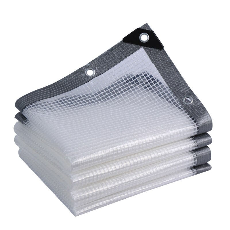 Przezroczyste pogrubienie pcv przeciwdeszczowe plandeki strona główna balkon taras tkanina z siateczki lato ogród kwiaty sukulenty parasol przeciwsłoneczny pułapka