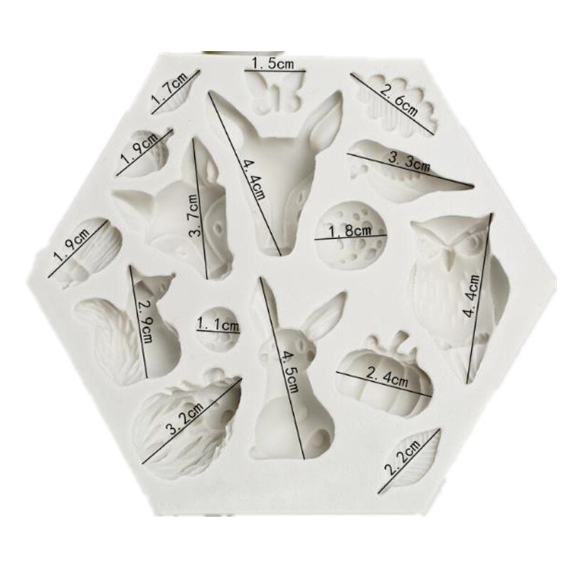 Fondant Animal Silicone Mold 3D Safari Cookie Baking Mold Silicone Baking Pan for Pastry Cake Decoration Kitchen Accessories: A-02