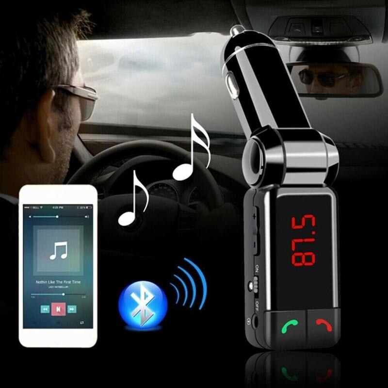 Fm-zender Fm Modulator Auto Mp3 Speler Handsfree Draadloze Bluetooth Kit Led Auto Mp3 Speler Usb Charger Auto Accessoires