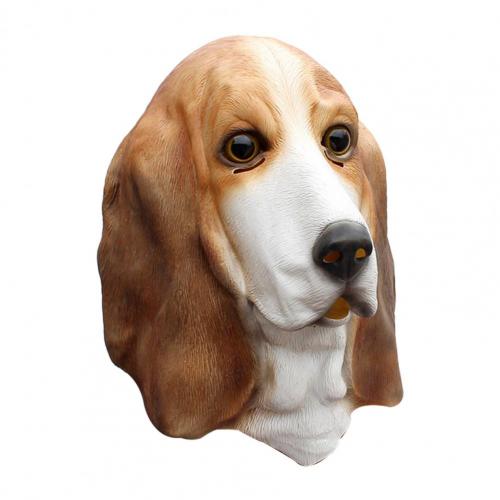 Halloween Mask Costume Party Dog Full Head Masquerade Animal Super Bowl Underdog Cosplay Latex Realistic Prop: Default Title