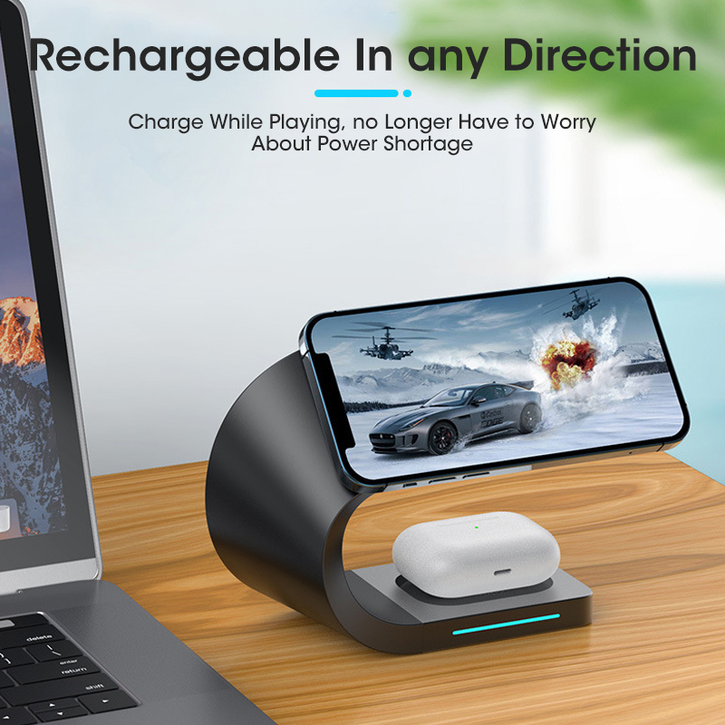 Qi Magnetische 4 In 1 Draadloze Oplader Voor Iphone 13 12 11 Mini Pro Max Horloge Inductie Snel Opladen Voor apple Horloge Airpods