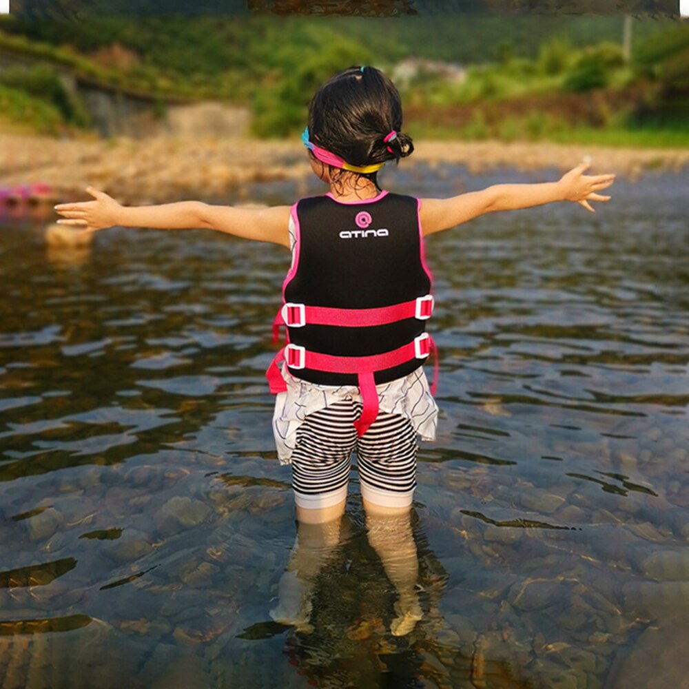 Giubbotto di salvataggio per sport acquatici per bambini giubbotto di salvataggio per nuoto per bambini con fischietto per ragazzi e ragazze attrezzatura per la sicurezza subacquea per bambini 20-30KG