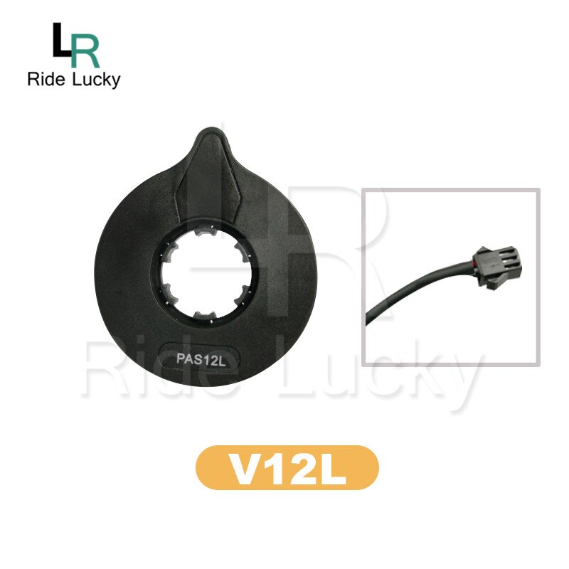 Ebike Waterproof Normal connector Plug PAS Pedal Assist Sensor Double hall 12 Magnets V12 D12 Left Side PAS System: SM V12L 12 signal