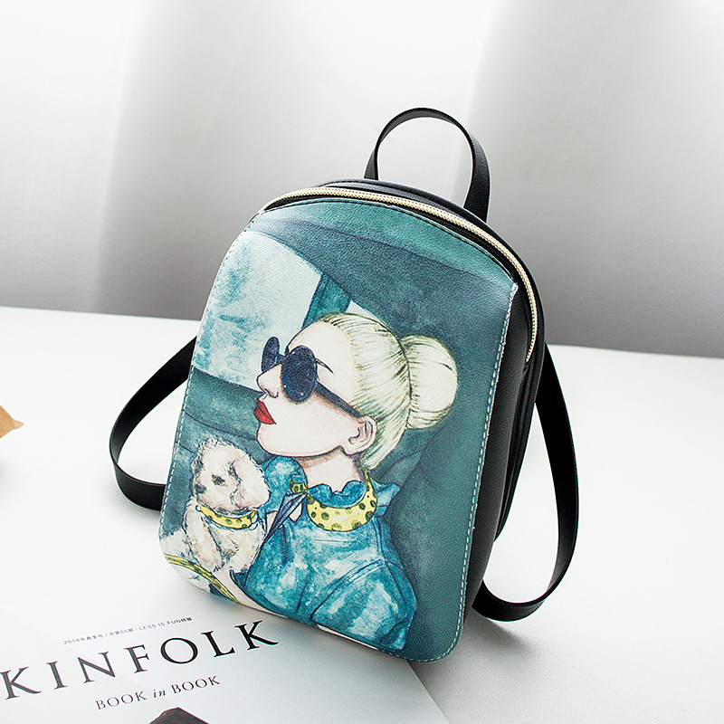mini petit sac à dos pour l'école adolescent concepteur voyage sac à dos femme téléphone sacs à main femmes cosmétique pochette sac à bandoulière: pet