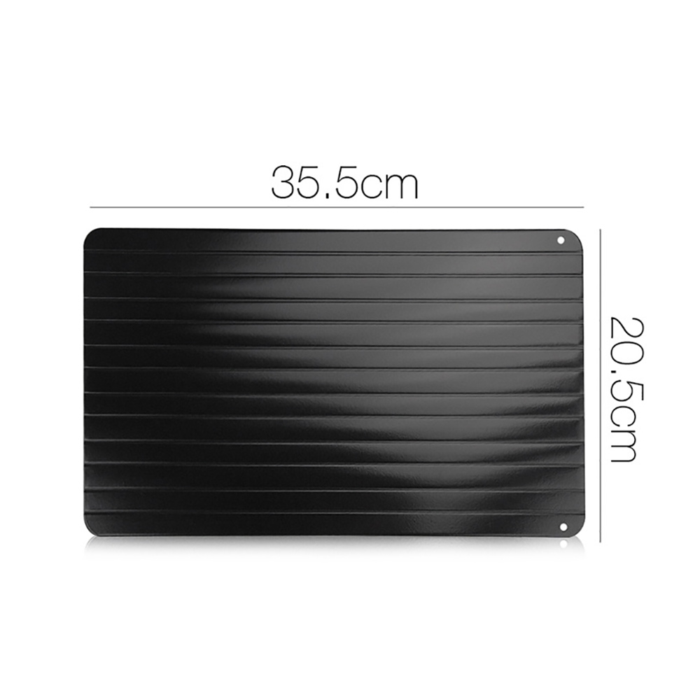 Snabb upptiningsbricka tina fryst mat kött frukt snabbupptining tallrik bräda avfrostningsbricka upptining kök prylar verktyg: 35.5 x 20.5 x 0.2cm
