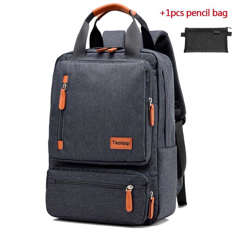 IKE MARTI Casual Men Laptop Backpack 15.6 Inch Waterproof Girl Gray Anti-Theft Woman Junior High School Bag Backpacks: dark grey-p