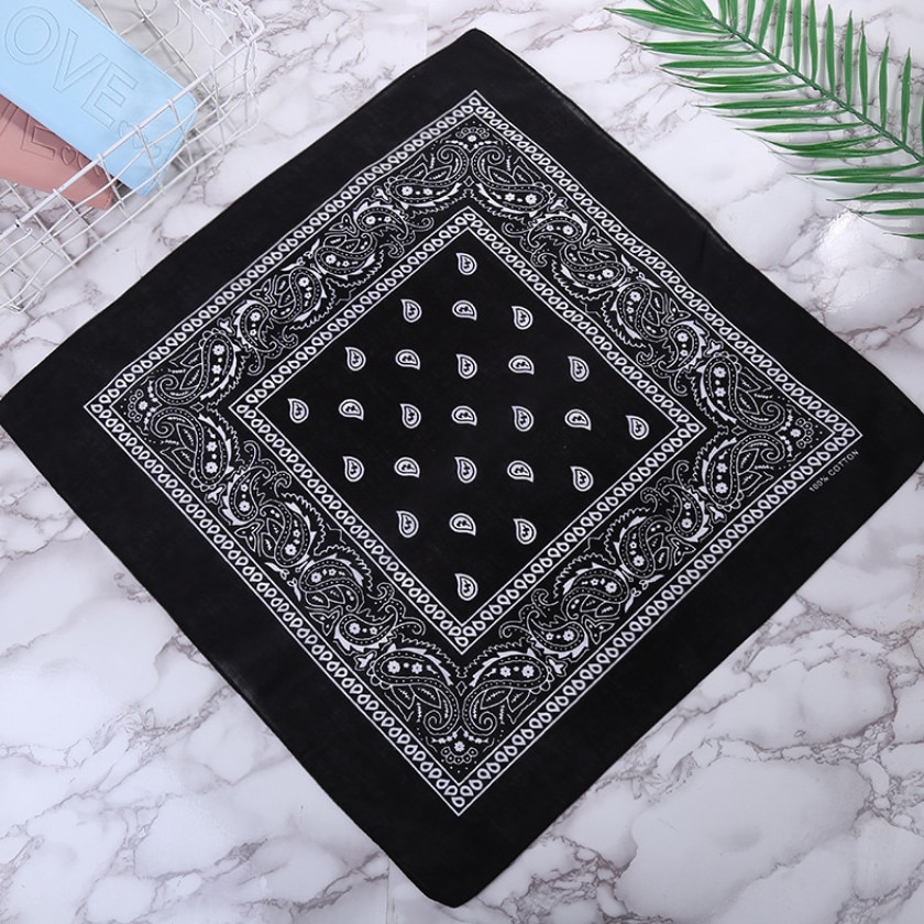 Hoofdband Unisex Mode Katoenen Bandana Vierkante Sjaal Voor Vrouwen Mannen Hoofdband Hoofddeksels Dubbelzijdig Hoofd Wrap Haaraccessoires