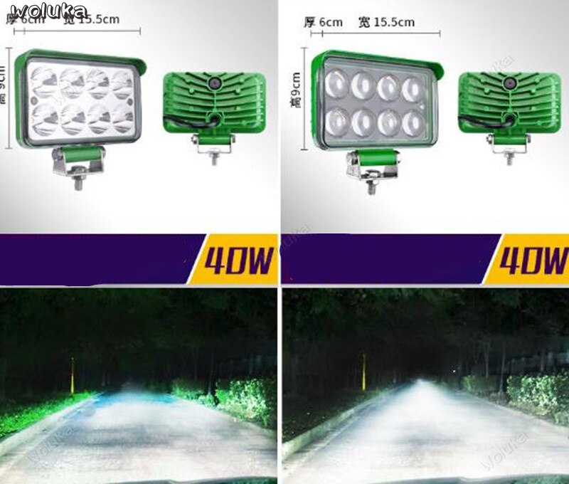 LED truck spotlight car 12V 24V super bright fog light reversing light tractor modified long strip spotlight CD50 Q04