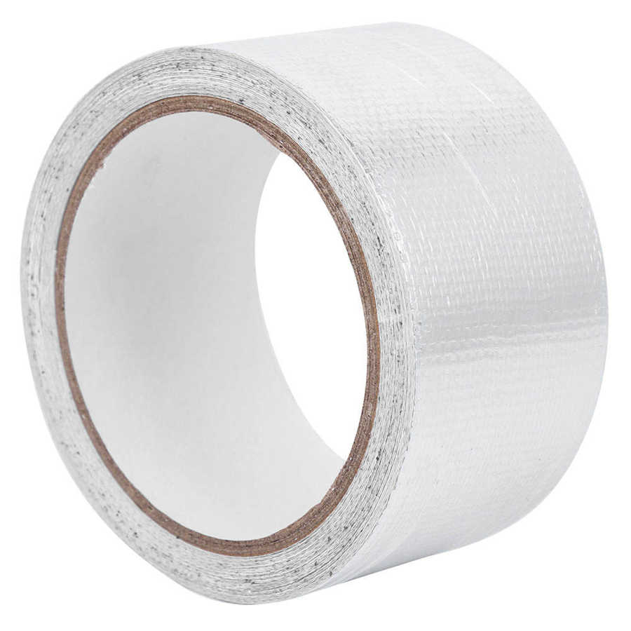 Aluminum duct tape, 2 pieces 50 mm x 10 m Heat-resistant, flame-retardant silver aluminum tape for