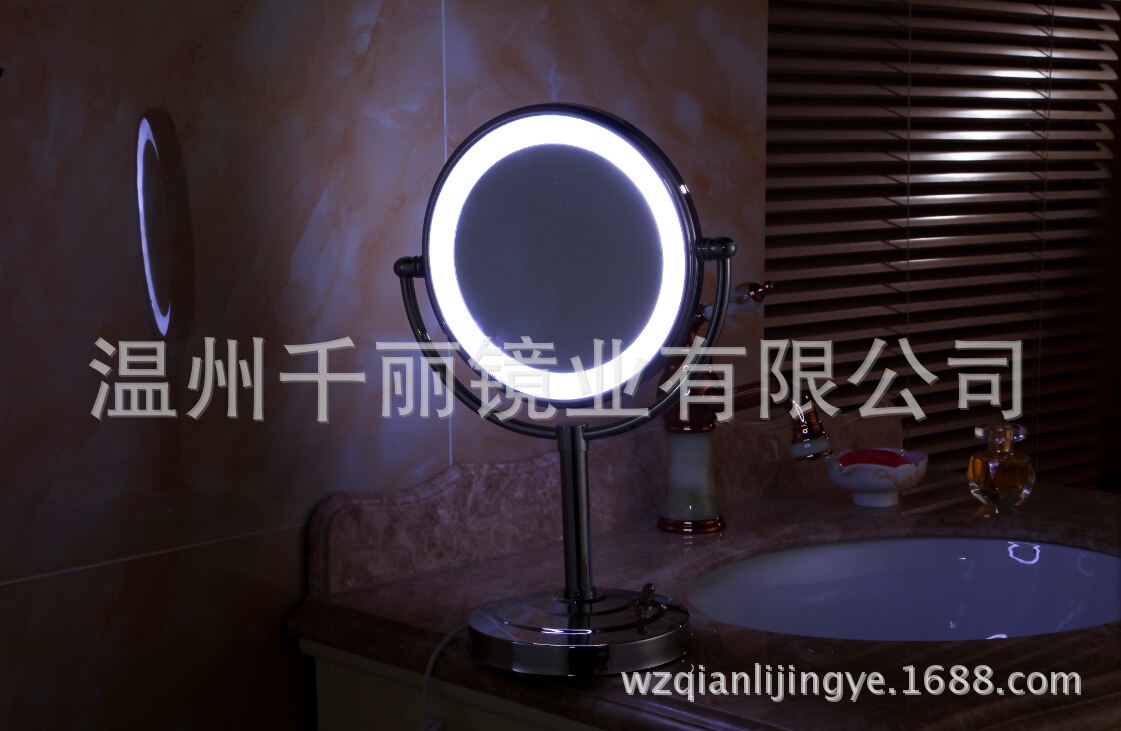 Desktop LED schoonheid spiegel Desktop LED make-up spiegel Badkamer spiegel vergrootglas Schoonheid spiegel