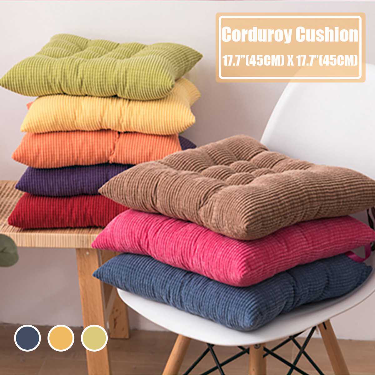 Puter til stoler gulv setepute tykkere tatami spisestuestolputer ensfarget hjemmedekorative sittesofa puter 45cm