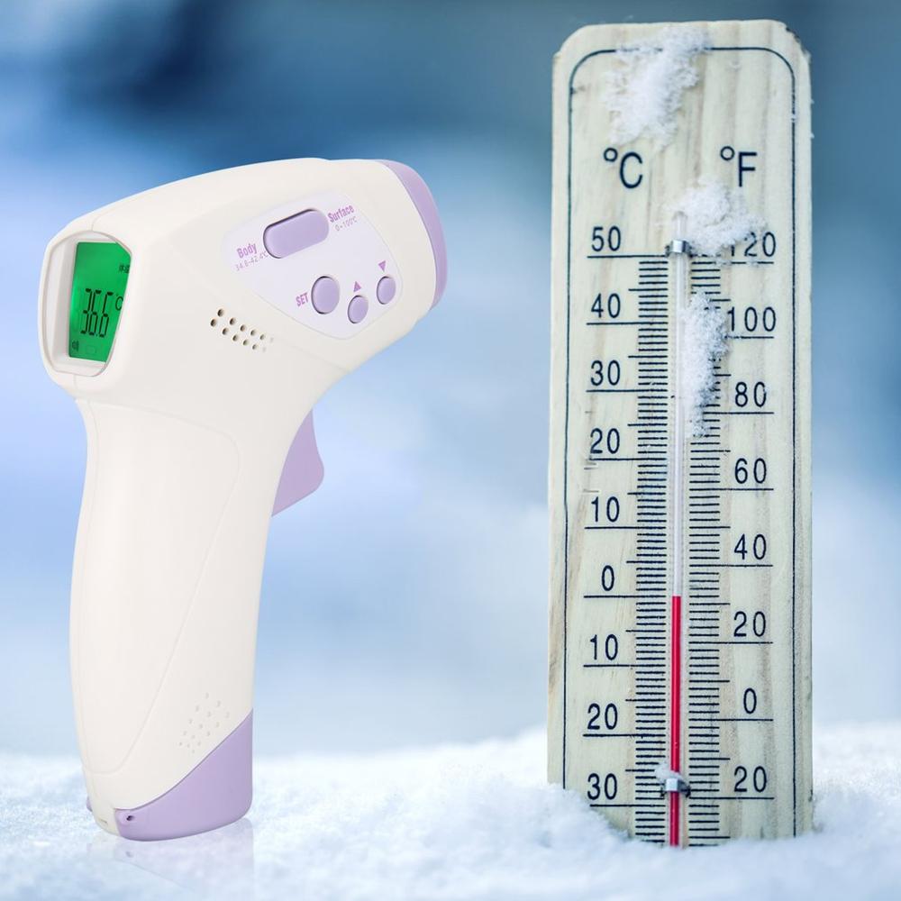 Baby voksen infrarødt termometer børn menneskekroppen pande temperatur feber ir øre sundhed ikke-kontakt ekstern sensor på lager!