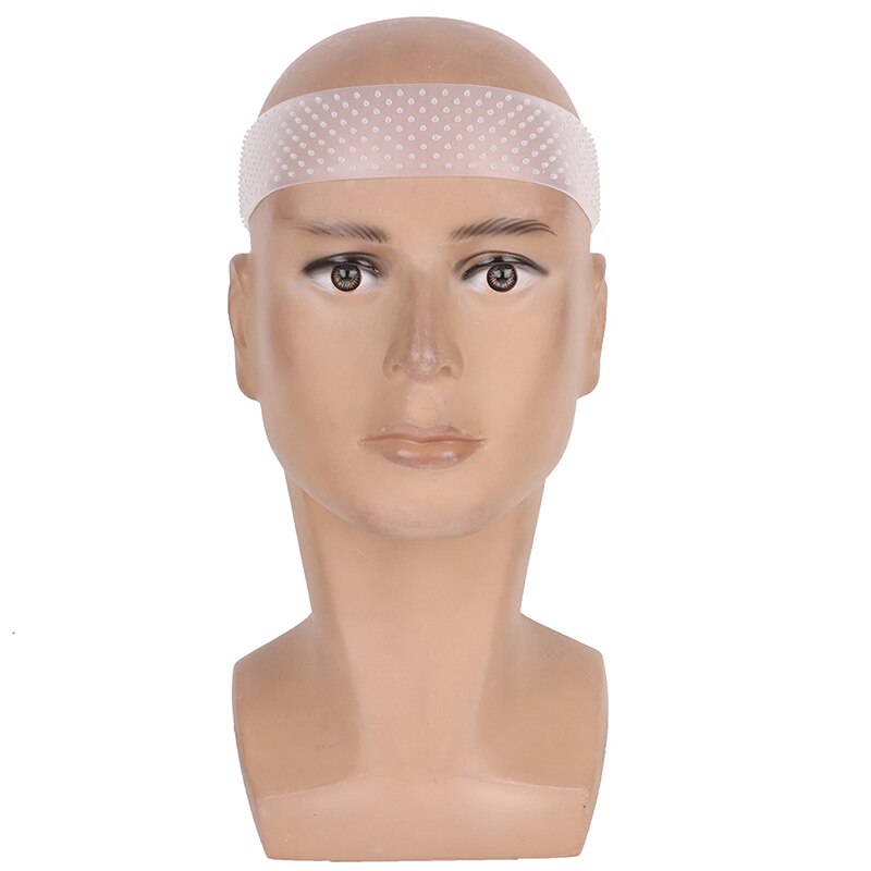 1 pièces Silicone perruque bandeau élastique perruque bandeau pour porter perruque de dentelle en forme de goutte Non glisse perruque Grip bandeau de cheveux sport Yoga bandeau