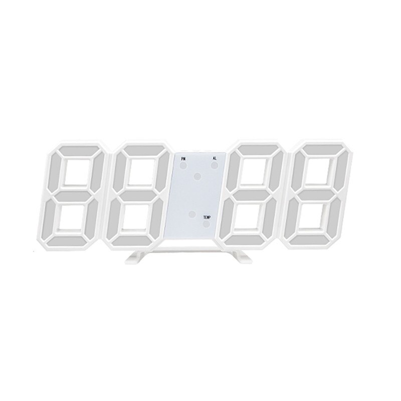 LED Clock Alarm Watch USB Charge Electronic Digital Clocks Wall Horology 3D Digital Home Decoration Office Table Desk Clock: F