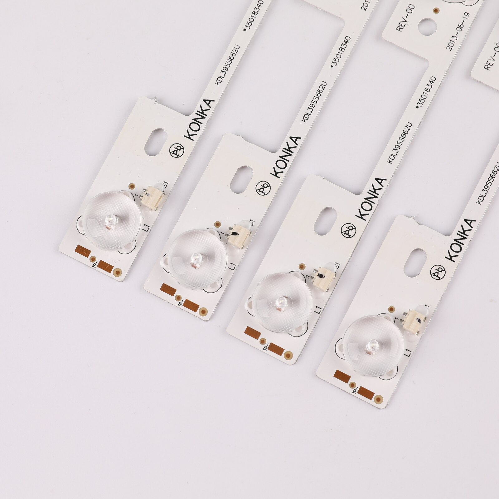 100 Stuks/partij Led Backlight Strip Voor Toshiba 40L2400 40L540040 40L2400U L2400U DL3944 DL4045 Licht Bars 327Mm 4Leds (1 Led 6V)