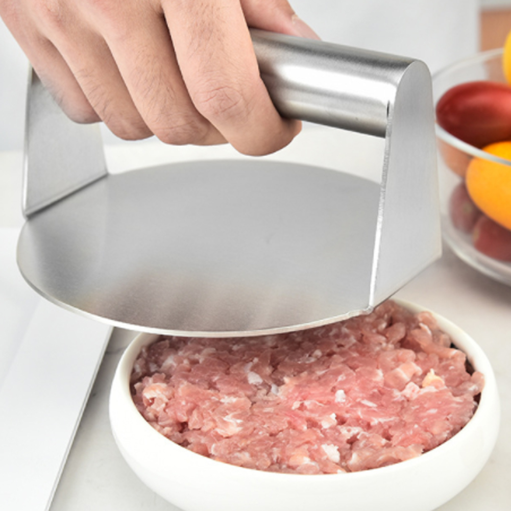 Stainless Steel Hamburger Press Non-Stick Square Hamburger Maker Chef Cutlets Hamburger Meat Beef Grill Burger Press Patty Maker