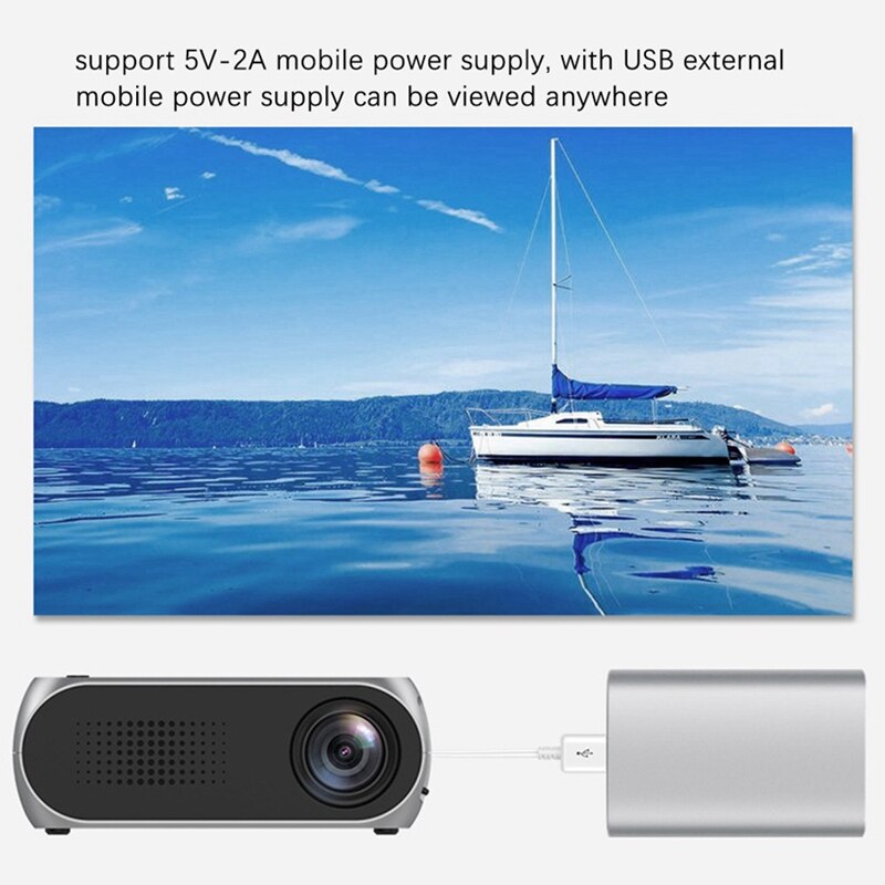 YG320 Hd 1080P Hdmi-Compatibel Usb Tf Av Mini Projector Home Media Hd Video Player