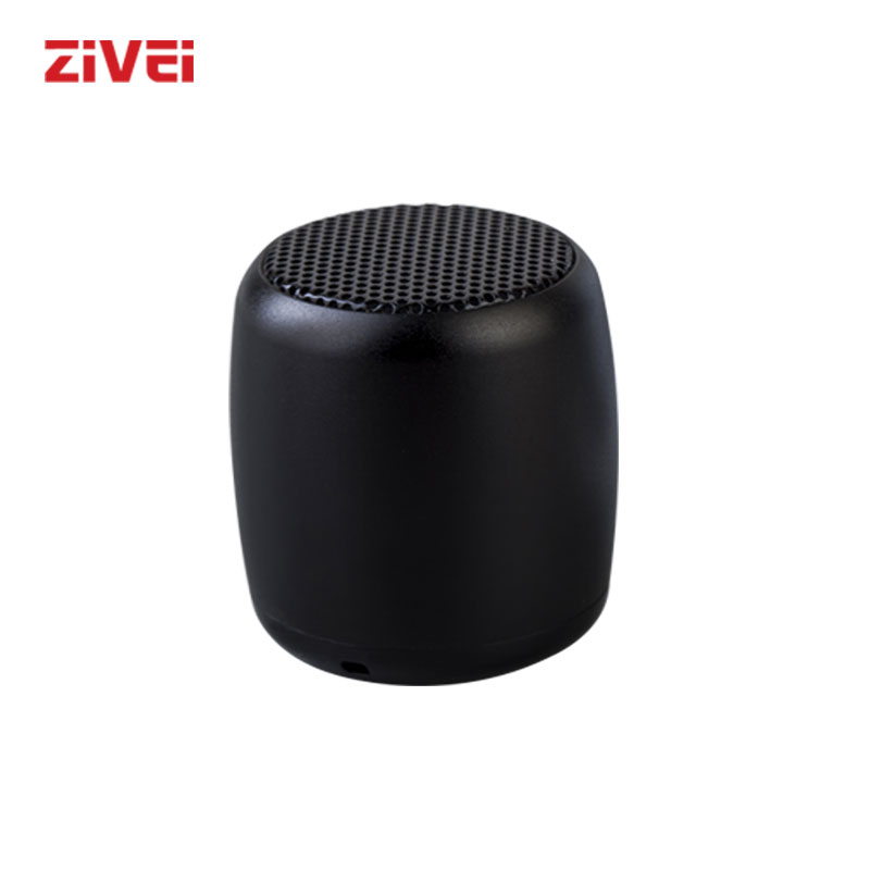 Zivei BM3 Fone Bluetooth Kleine Draagbare Speaker Wired Voor Telefoon Blauw Met Microfoon Outdoor Metalen Bescherming Afstandsbediening: Black