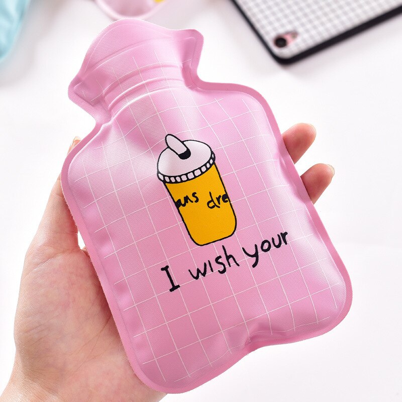 Haus Artikel Karikatur Hand Po Warme Wasser Flasche Nette Mini Heißer Wasser Flaschen Kleine Tragbare Hand Wärmer Wasser Injektion Lagerung tasche
