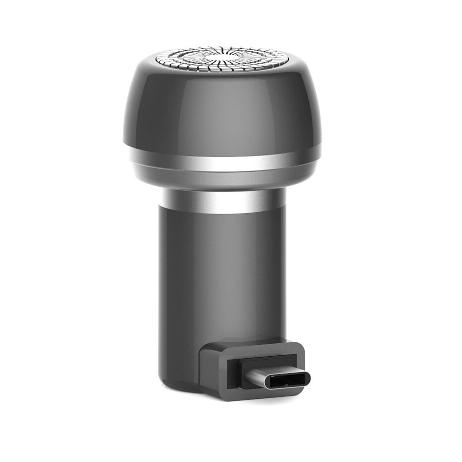 Shaving Machine Mobile Phone Shaver Mini Portable Men's Razor Washing Blade Beard Trimmer: typec gray