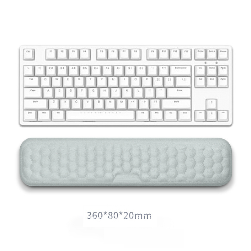 Tastatur-Handgelenkauflage, Memory-Schaum, Tastatur, Maus, Handgelenkauflage, ergonomisches , Handgelenkpolster für Computer, Tastatur, Laptop, Handgelenk: Himmel Blau