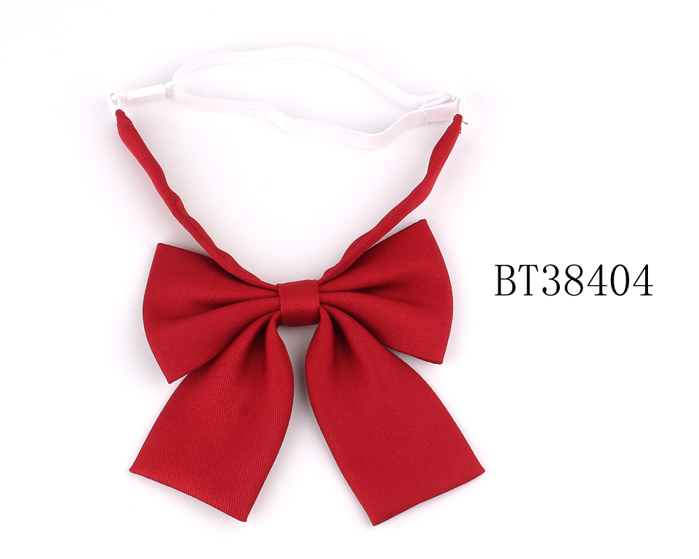 Ladies Large Bowtie Oversize Bow tie For Women Uniform Collar Butterfly Bow knot Adult Solid Bow Ties Cravats Girls Red Bowties: BT38404