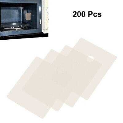 200pcs Mica Insulator Sheets - 20x25x0.09mm Microwave Oven Parts & Electrical Insulation Paper