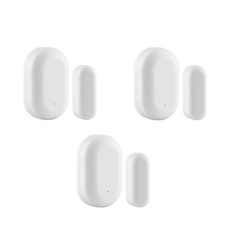 Tuya Smart Zigbee Deur Sensor Open/Gesloten Alarmsysteem Via Smart Leven App Afstandsbediening Voor Alexa google Thuis: 3 Pieces
