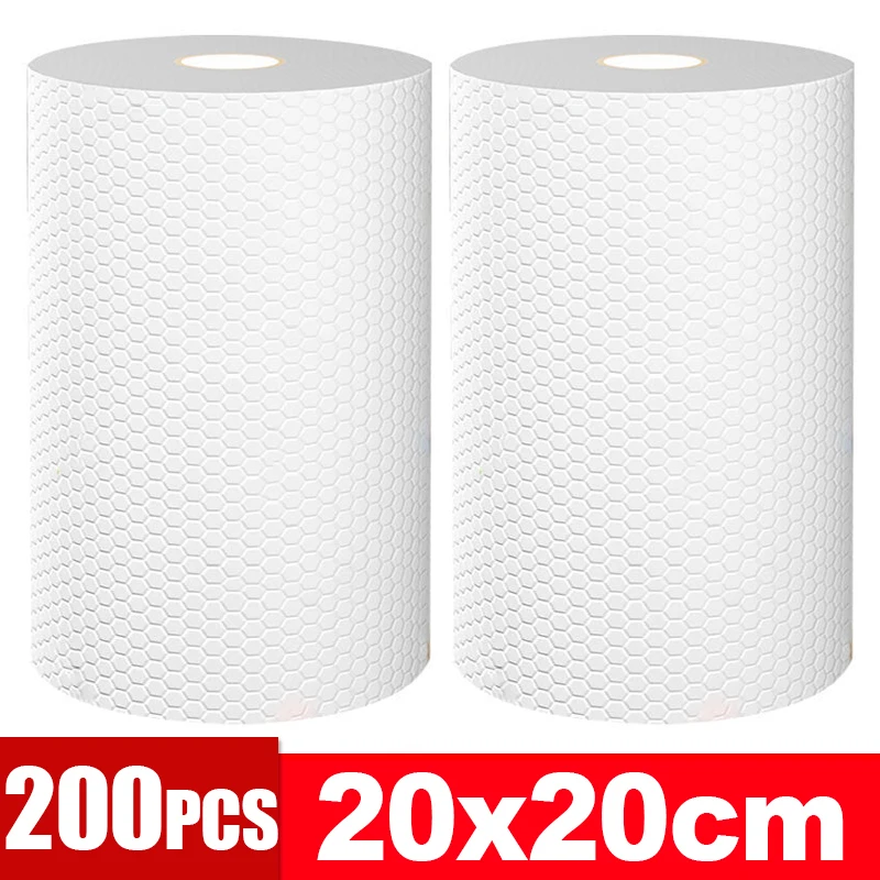 Trapos desechables de cocina, paños de limpieza reutilizables no tejidos, toallas de lavado para el hogar, paños de cocina, toallitas de trapo, herramientas limpiadoras de tela: Verde