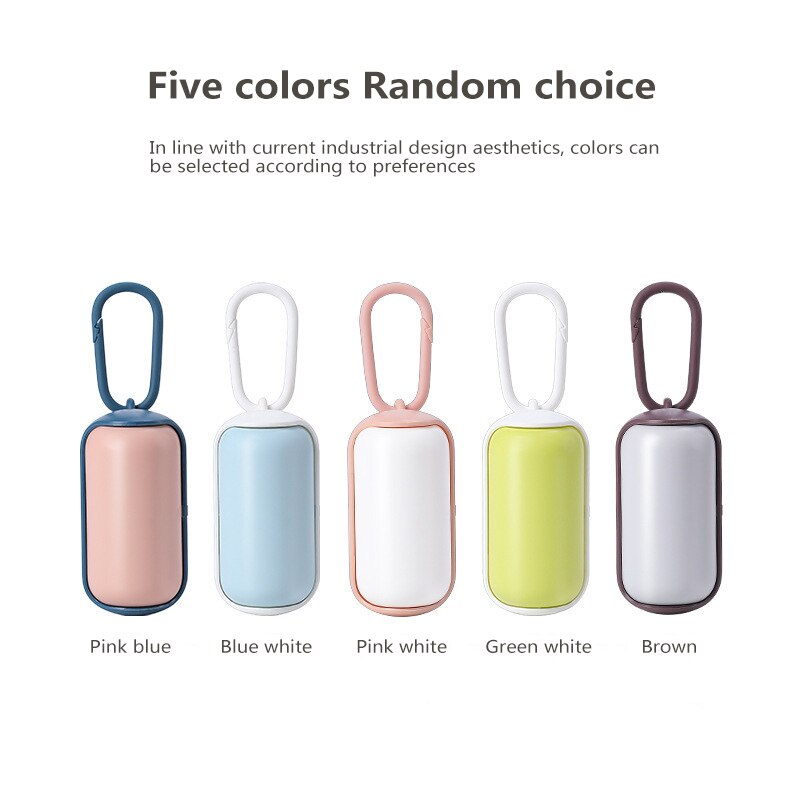 Pet toilet bag dispenser dog waste trash bin + toilet pick up bag holder portabl