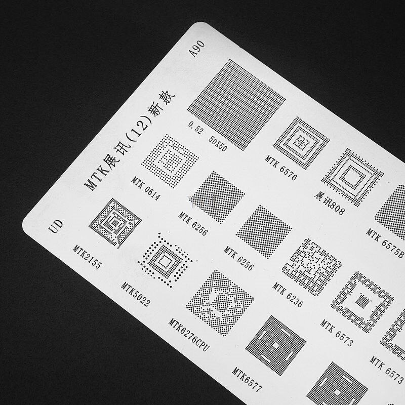 3pcs universal BGA Stencils for MTK Samsung HTC Huawei Android Directly Heated BGA Reballing Stencils Kit X7YD