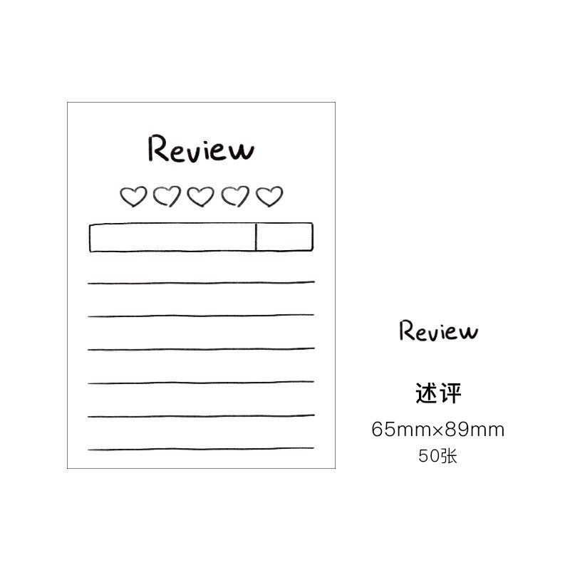 50 Sheets Notebook Cute Plan Student Stationery Office School Supplies Tearable Notebook Not Sticky Planner Memo Pad DIY Journal: Review 50Sheets