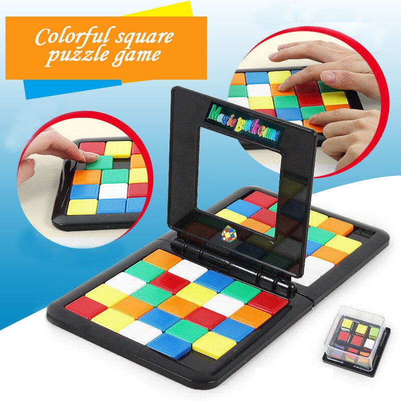 Cubo mágico de batalla de Color para niños, cubo deportivo interactivo para padres e hijos, juegos de escritorio, puzle, Juguetes