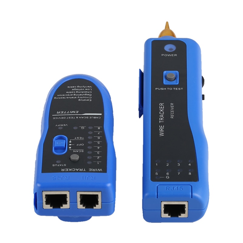 LAN Network Cable Tester Cat5 Cat6 RJ45 UTP STP Detector Line Finder Telephone Wire Tracker Tracer Diagnose Tone Tool Kit