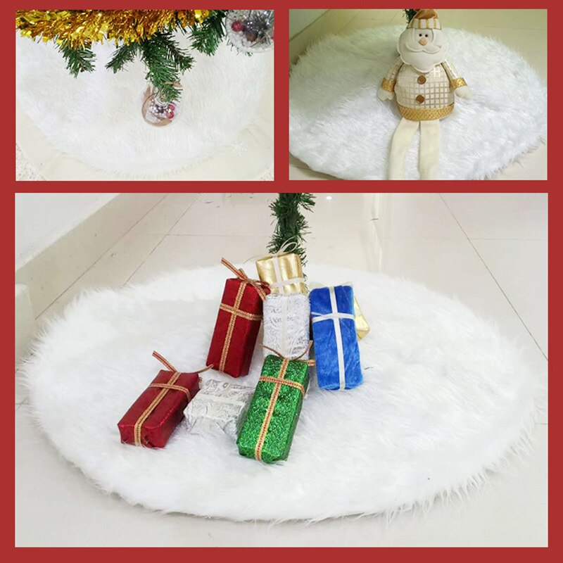 Kerstboom Rok Wit Pluche Boom Rok Schorten Kerstboom Tapijt Kerst Decoraties Voor Thuis Nieuwjaar Xmas Decor